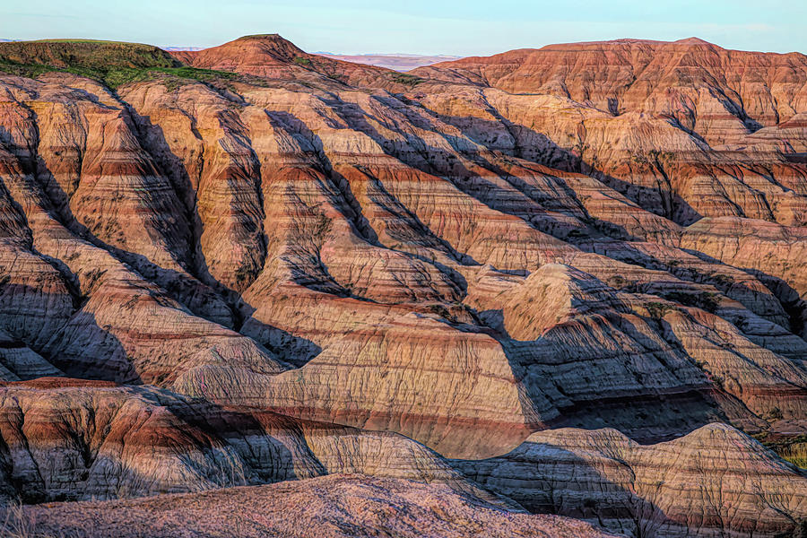 Badlands Layered Landscape Photograph by Dan Sproul
