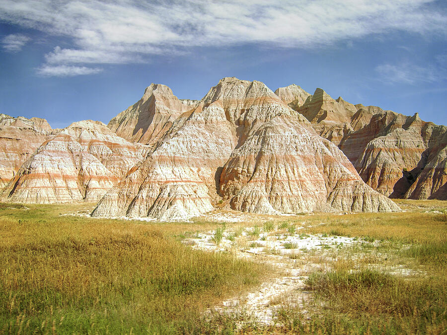 Badlands Layers and Peaks Photograph by Patti Deters