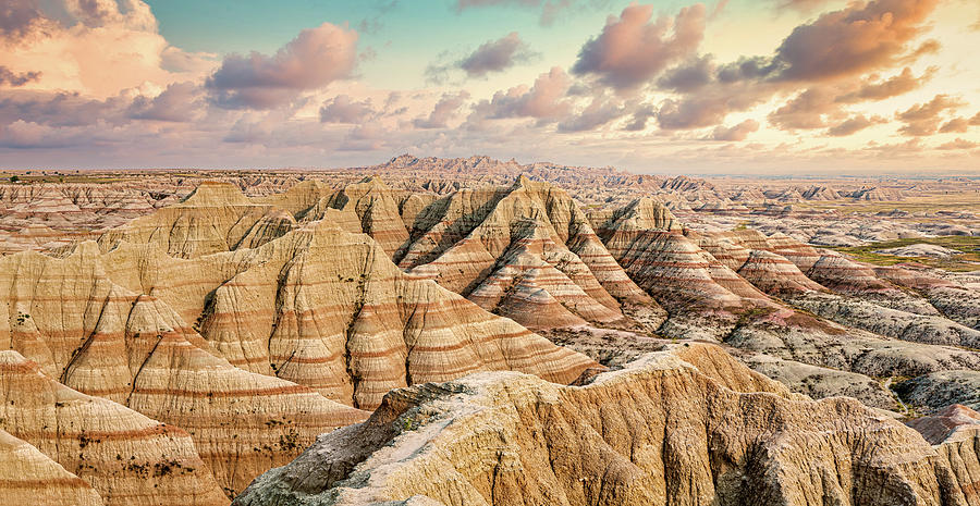 Badlands National Park panorama in South Dakota Photograph by Mihai Andritoiu