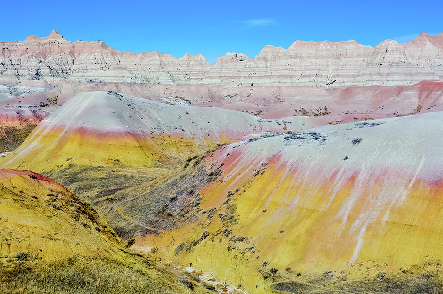Badlands Yellow Mounds Photograph by Kyle Hanson