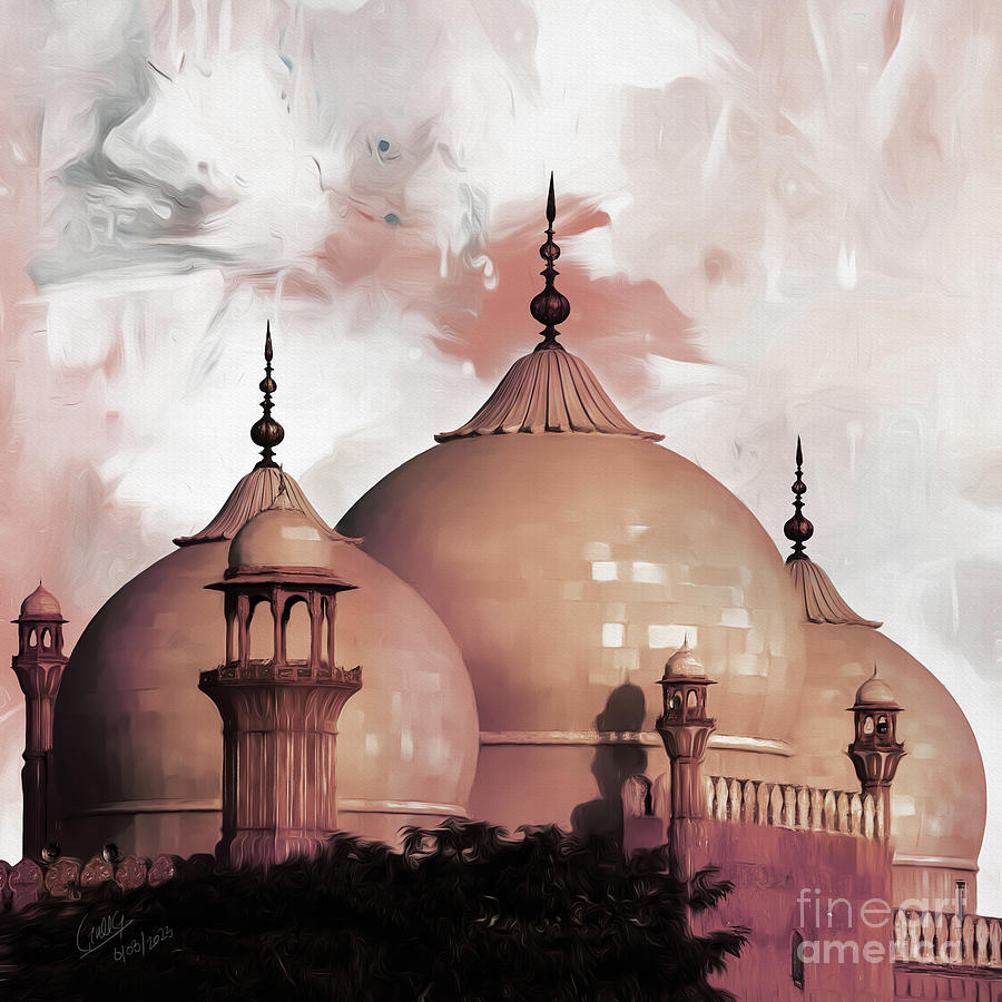 Badshahi Mosque Lahore Pakistan Template Ramadan Stock Vector (Royalty  Free) 1058351360 | Shutterstock