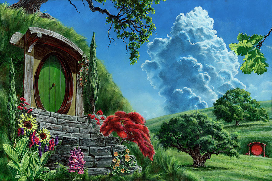 Tolkien Painting - Bag End and The Shire by Kip Rasmussen