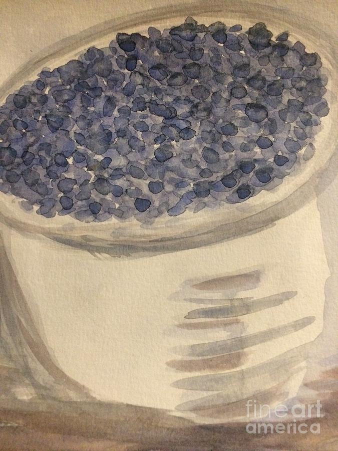 Bag of Blueberries Painting by Nina Jatania