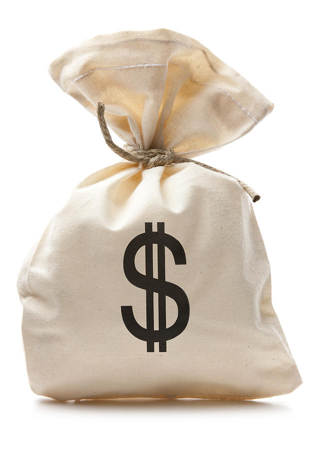 Bag of U.S. Cash Money Photograph by Jill Fromer
