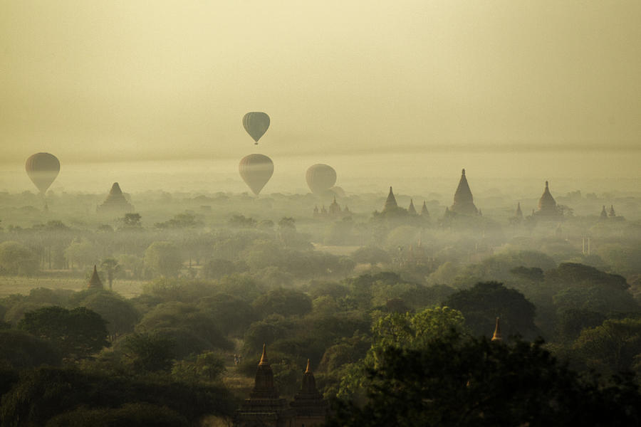Bagan the land of thousand Pagoda, Myanmar Photograph by Sabirmallick