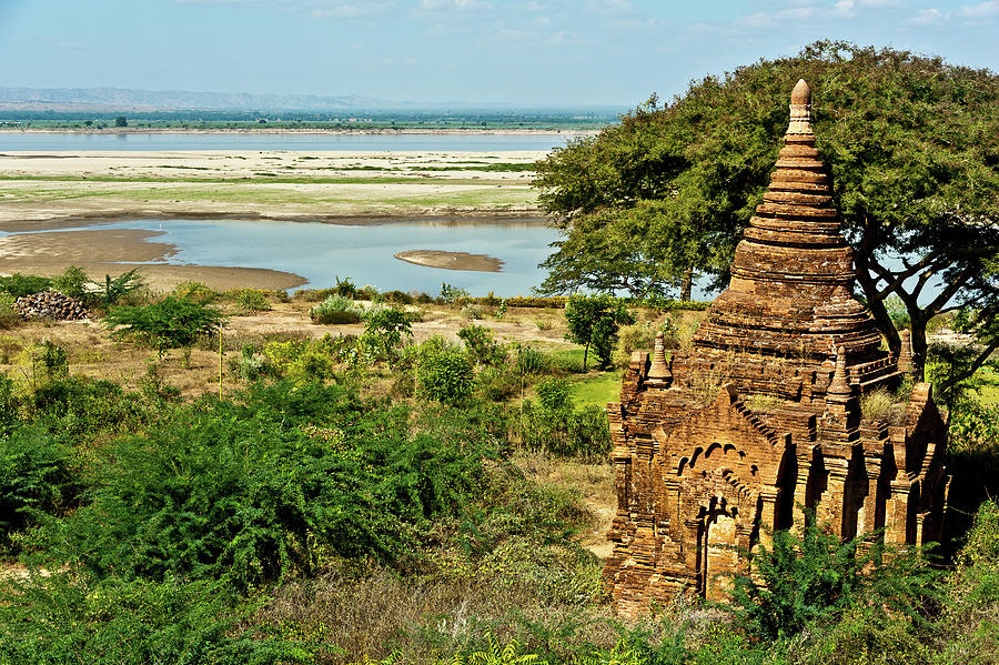 Bagans landscape, Myanmar Photograph by Lie Yim