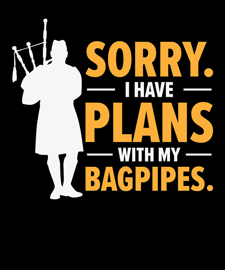 Musician Digital Art - Bagpiper Bagpiping Bagpipes Scotsman Musician Player by Toms Tee Store