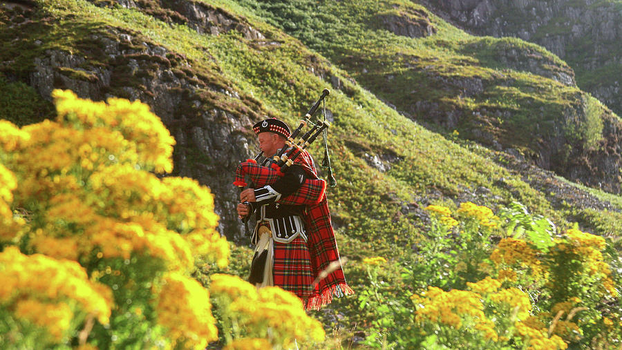 Bag Pipes on Skye Photograph by Gene Taylor
