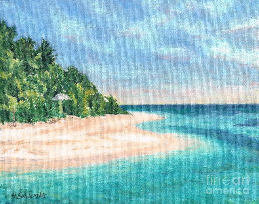 Bahamas Beach Landscape Painting