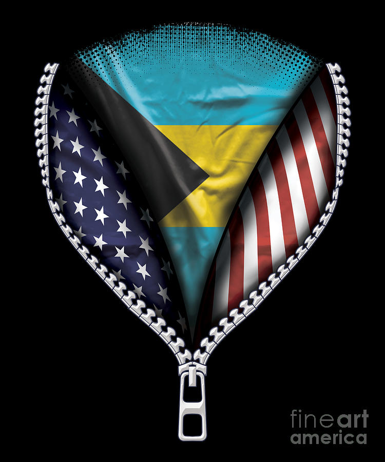 Bahamas Flag Blue Marlins Coat Of Arms 3d Print Mesh Fiber