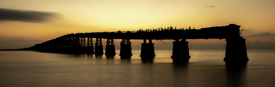 Bahia Honda Bridge at Daybreak Photograph by Chuck Edge