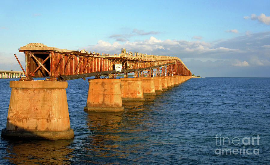 Bahia Honda Bridge work C Photograph by David Lee Thompson