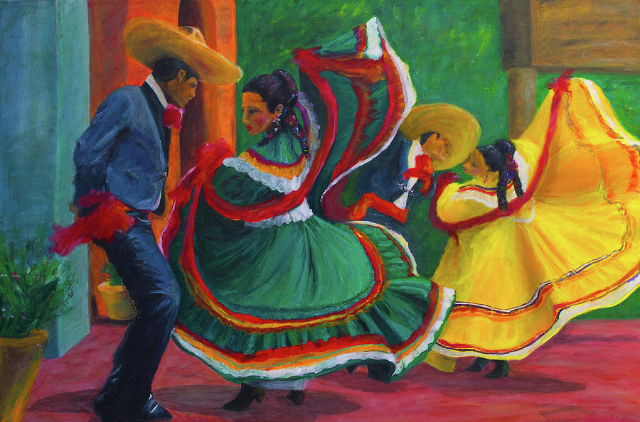 Music Painting - Baile Folklorico by Ivan Florentino Ramirez