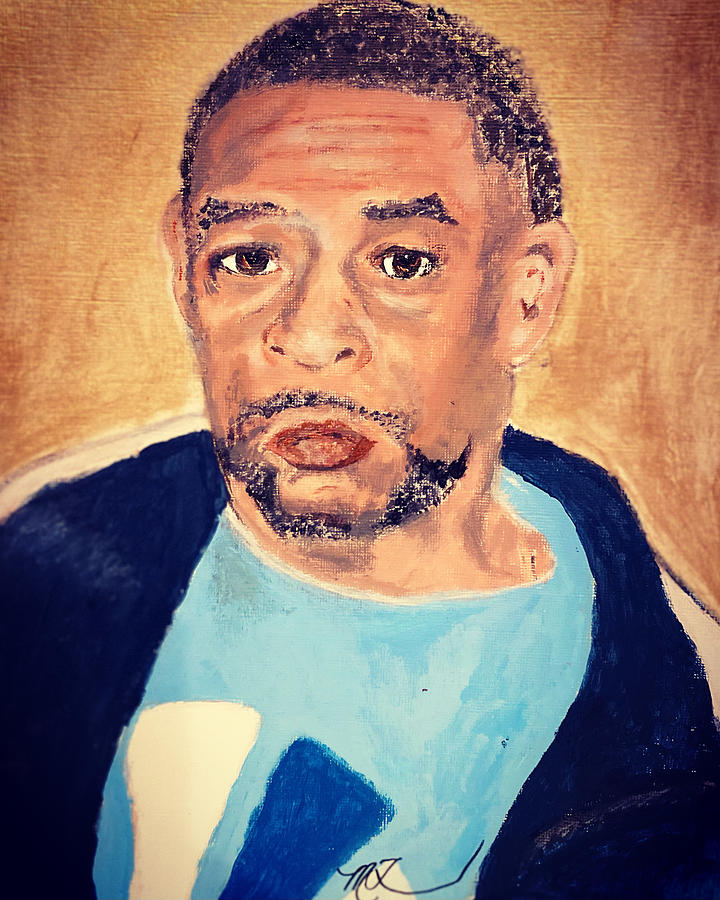 AFRICAN-AMERICAN MAN Bailey Painting by Melody Fowler