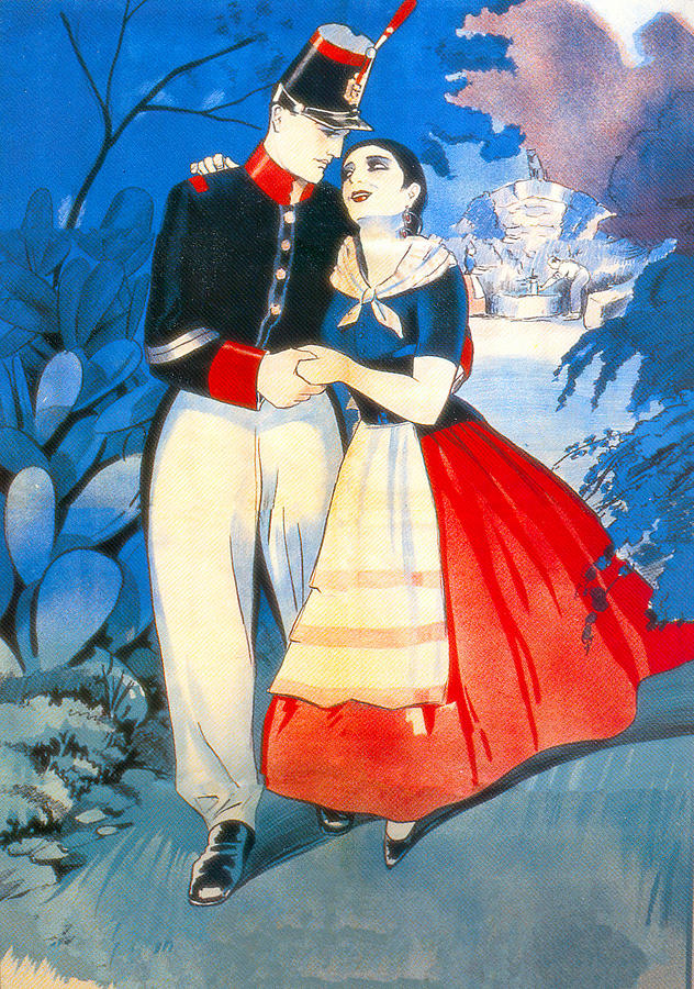 Vintage Painting - Baixant de la Font del Gat, 1927, movie poster painting by Movie World Posters
