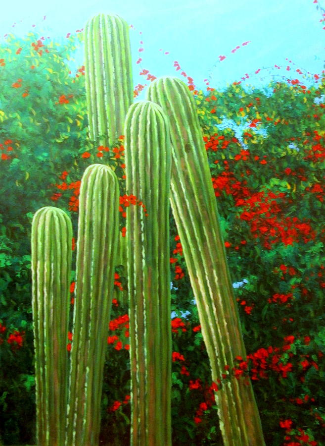 Baja Pilars Painting by Chris MacClure
