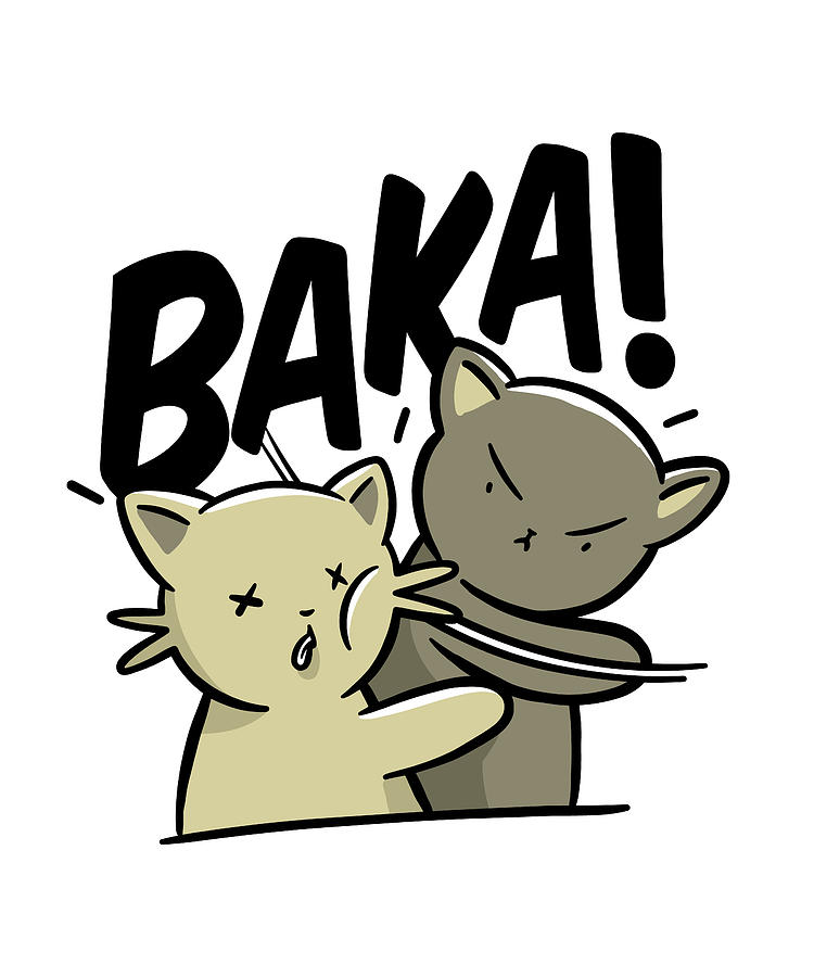 Baka Cat Baka Meme Digital Art by Manuel Schmucker - Fine Art America