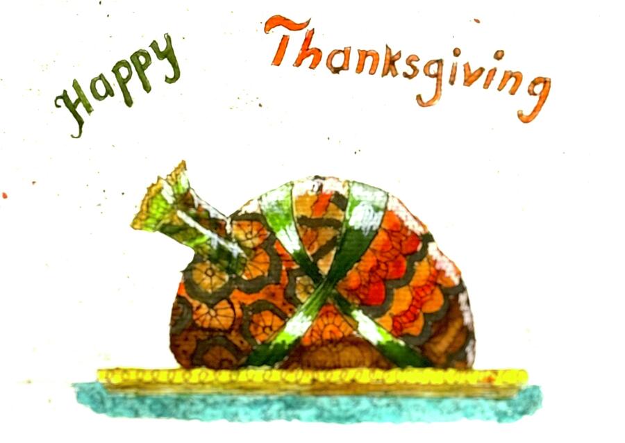 Baked Turkey Drawing by Quwatha Valentine Baked Turkey Drawing by Quwatha Valentine