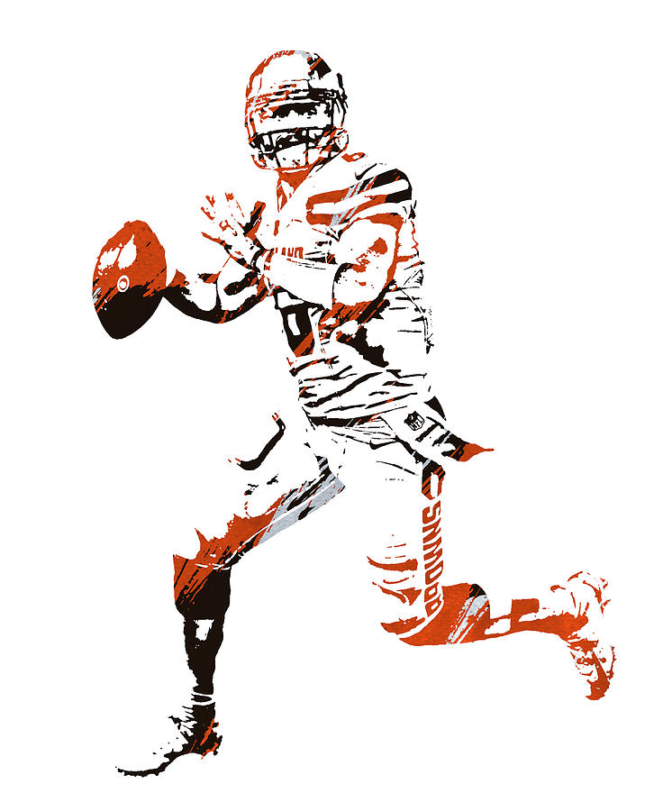 Baker Mayfield Watercolor Canvas Artwork