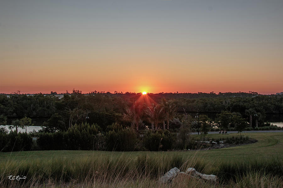 Baker Park - Peek at the Sunrise over Naples Baker Park  Photograph by Ronald Reid