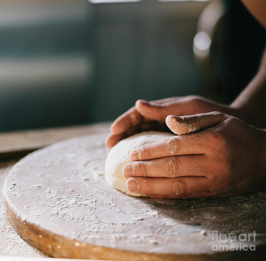 Baker preparing dough Photograph by Jelena Jovanovic