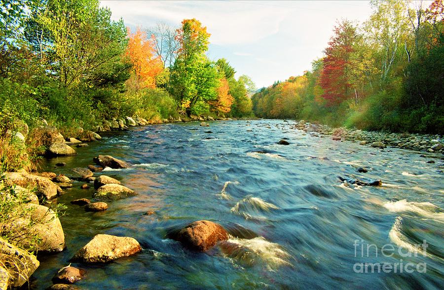 Baker River fall foliage Photograph by Michael McCormack - Fine Art America