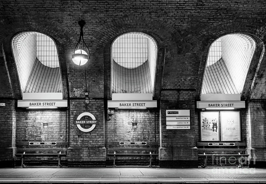London Photograph - Baker Street Tube Station, London, England by Neale And Judith Clark