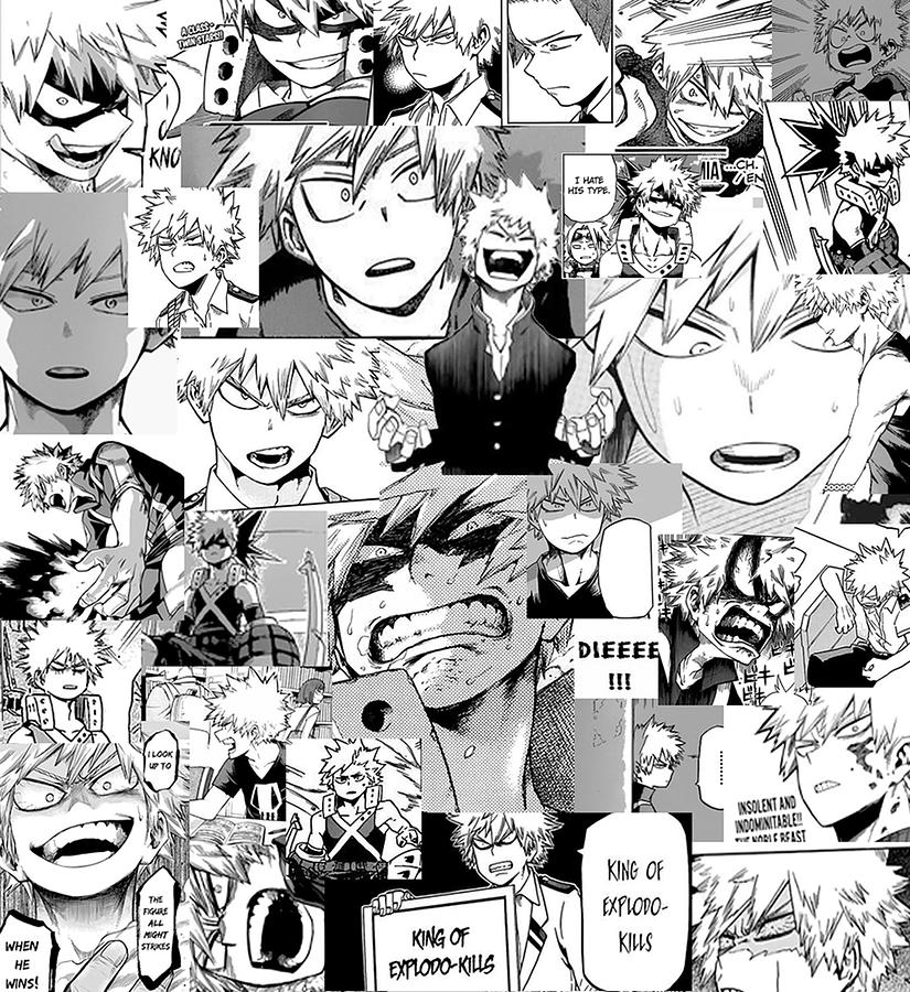 Bakugou Katsuki Collage Poster Digital Art by Jeffery Hampton