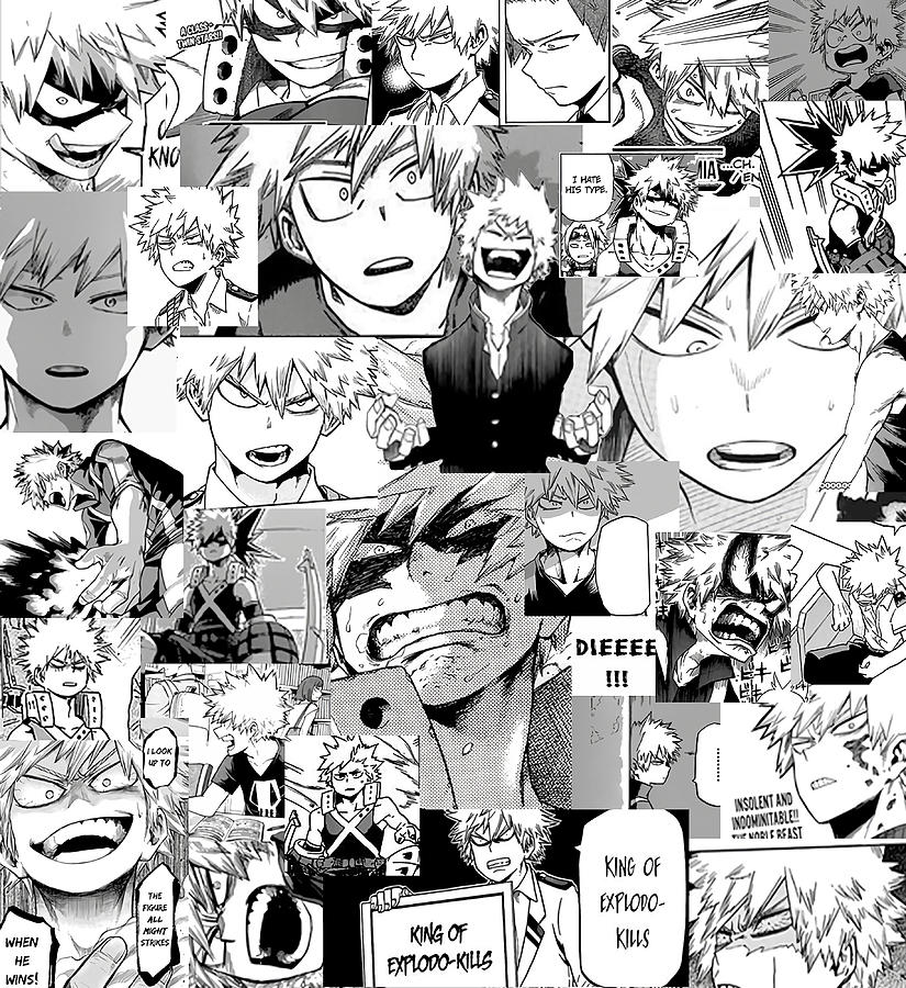 Bakugou Katsuki Collage Poster stars Painting by Harrison Brown | Pixels