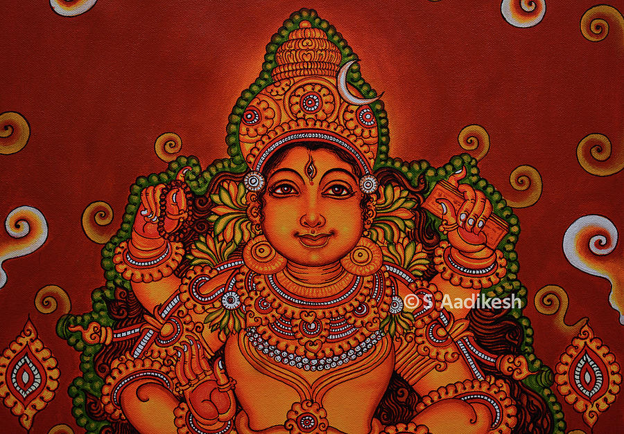 durga mural painting