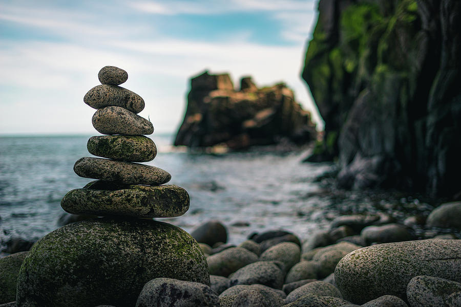 Stones Photograph - Balance In Bornholm by Julius Thomas Stones Photograph - Balance In Bornholm by Julius Thomas