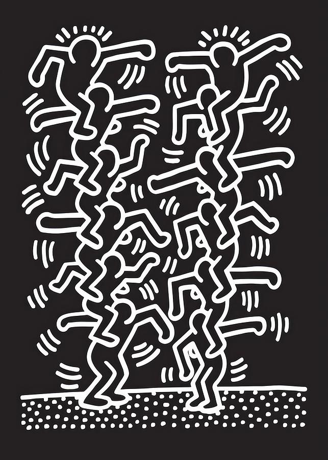 Balance Keith Haring 1985 Digital Art by Fantastic Travel - Fine Art ...