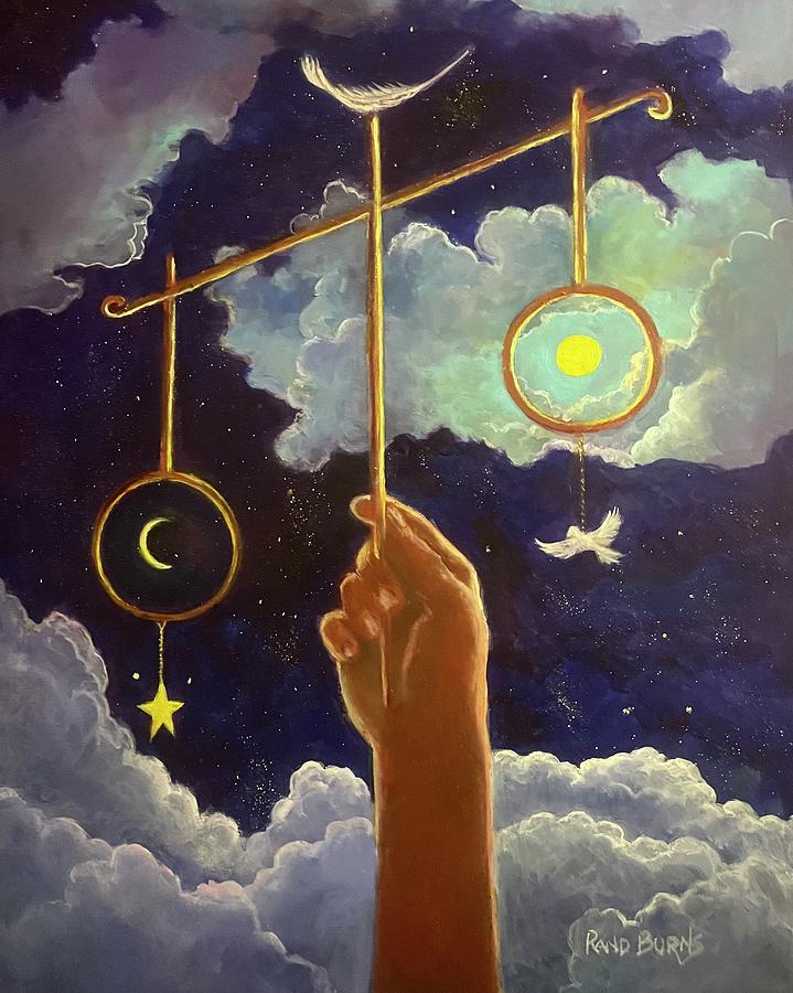 Balance of God   El Equilibrio de Dios Painting by Rand Burns