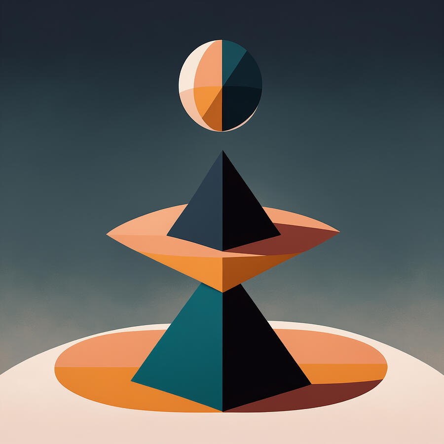 Abstract Digital Art - Balanced 12 by Frankie Soldado