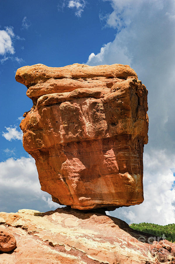 Balanced Rock in the Garden of the Gods, Colorado. Photograph by Gunther Allen