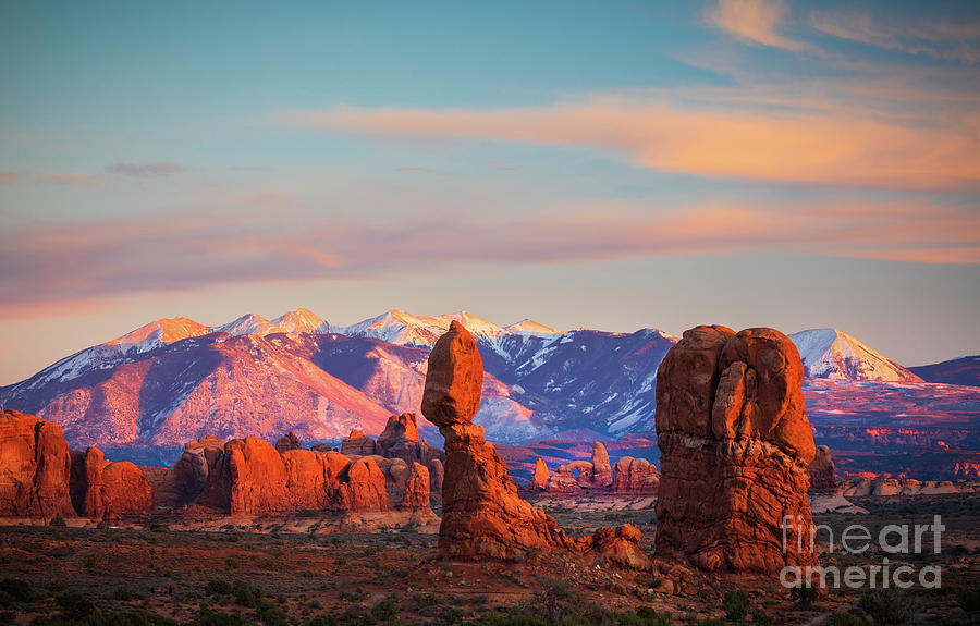 Arches National Park Photograph - Balanced Rock Twilight by Inge Johnsson