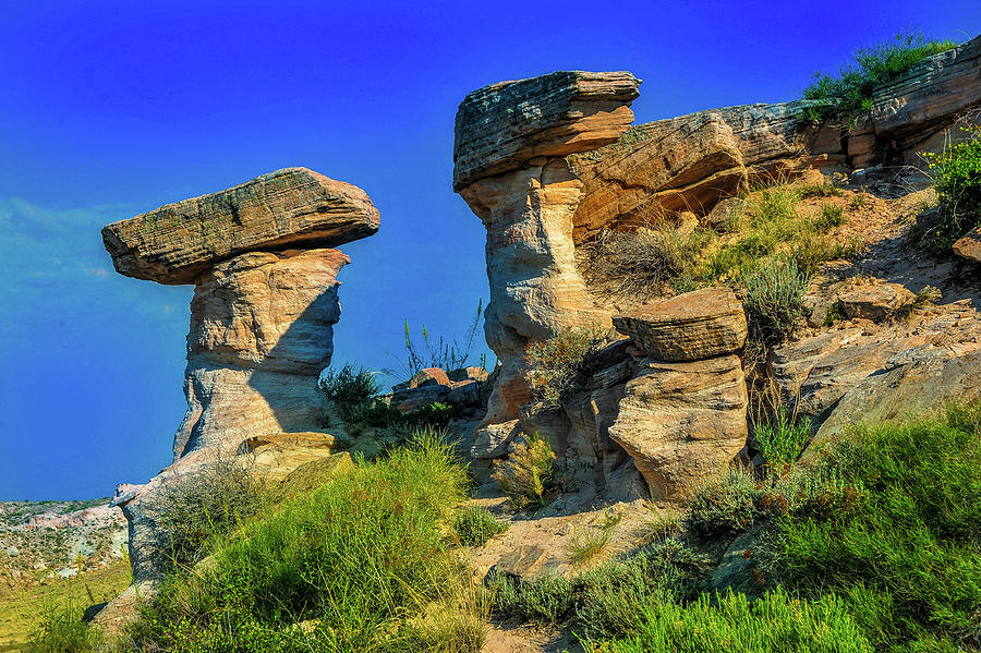 Balancing Rocks in Arizona Photograph by James C Richardson