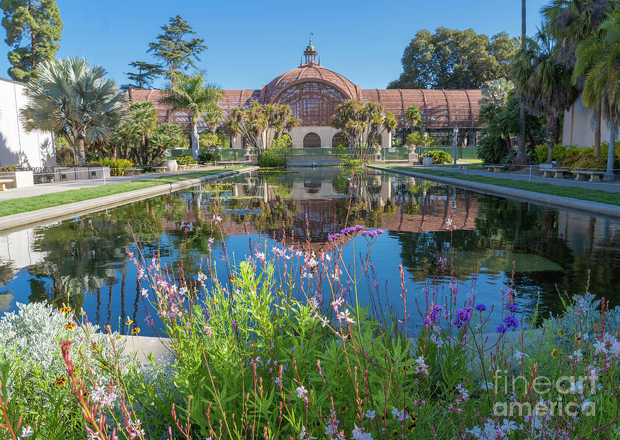 Balboa Parks Botanical Building And Lily Pond Photograph