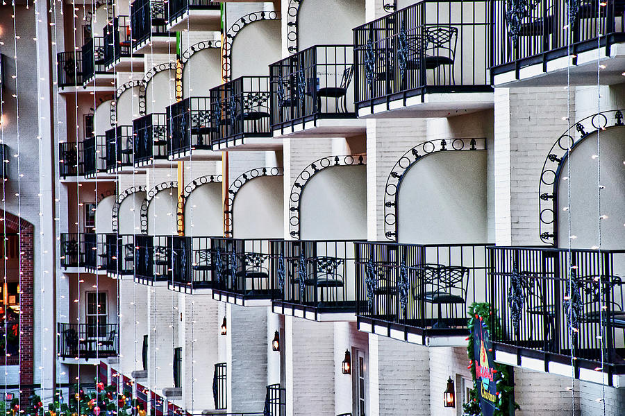 Balconies at the Gaylord Photograph by Anthony M Davis