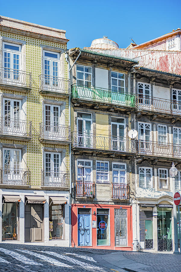 Porto Photograph - Balconies of Porto by Marla Brown