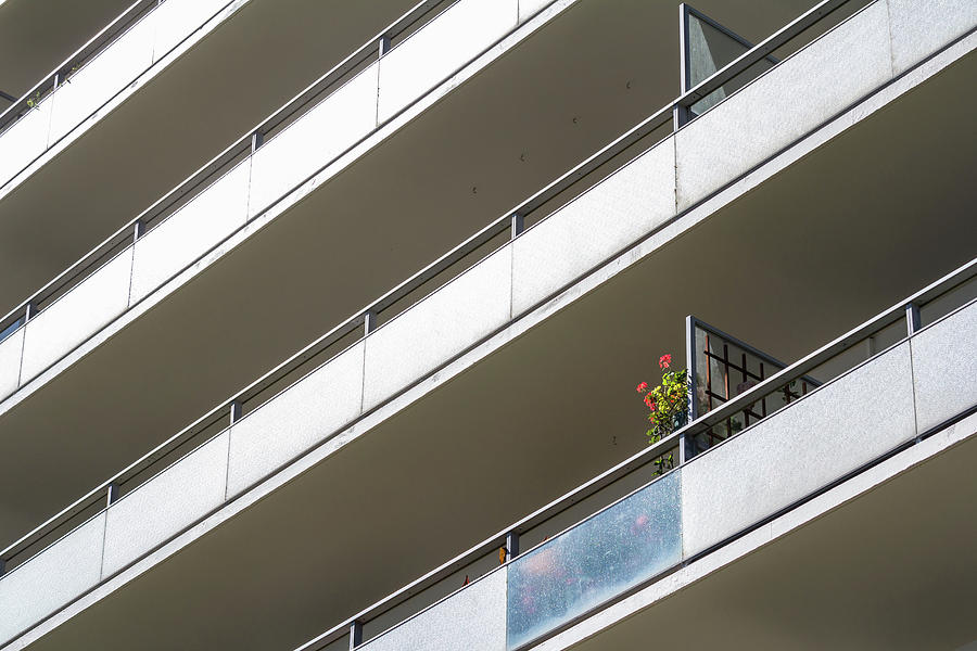 Balcony with Flowers Photograph by Bj Clayden - Fine Art America