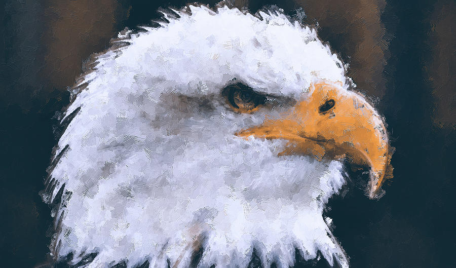 Bald Eagle - 02 Painting by AM FineArtPrints