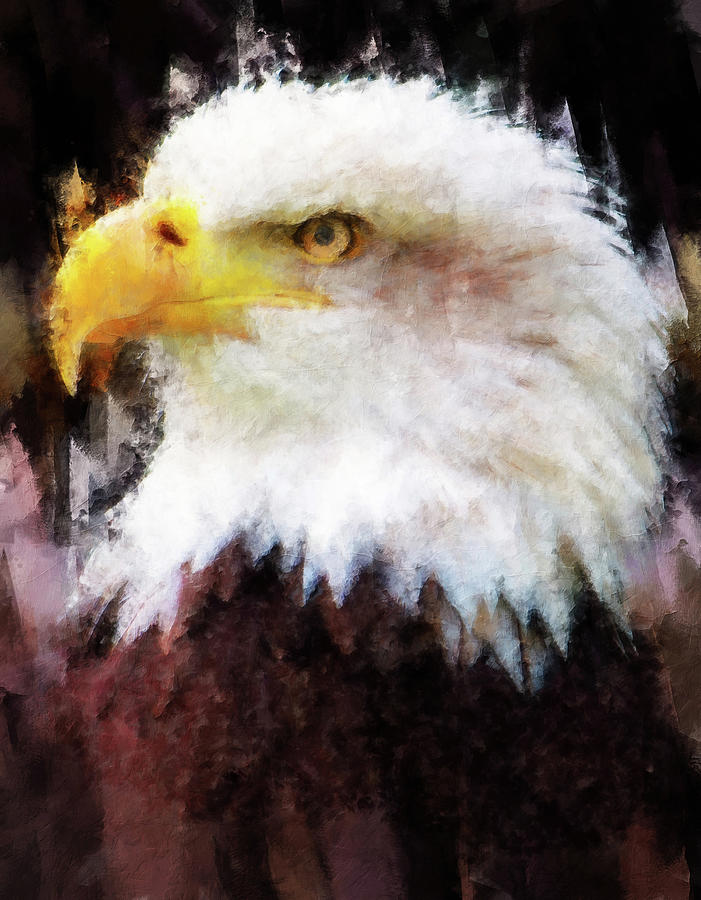 Bald Eagle - 09 Painting by AM FineArtPrints
