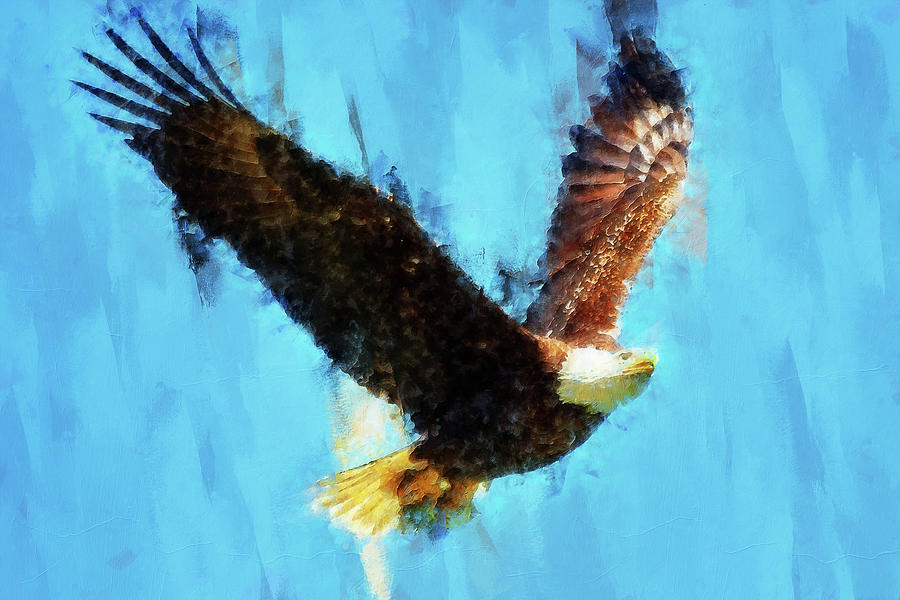 Bald Eagle - 11 Painting by AM FineArtPrints