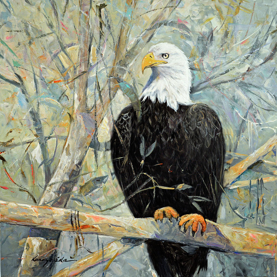 Bald Eagle Art Painting By Kanayo Ede Fine Art America