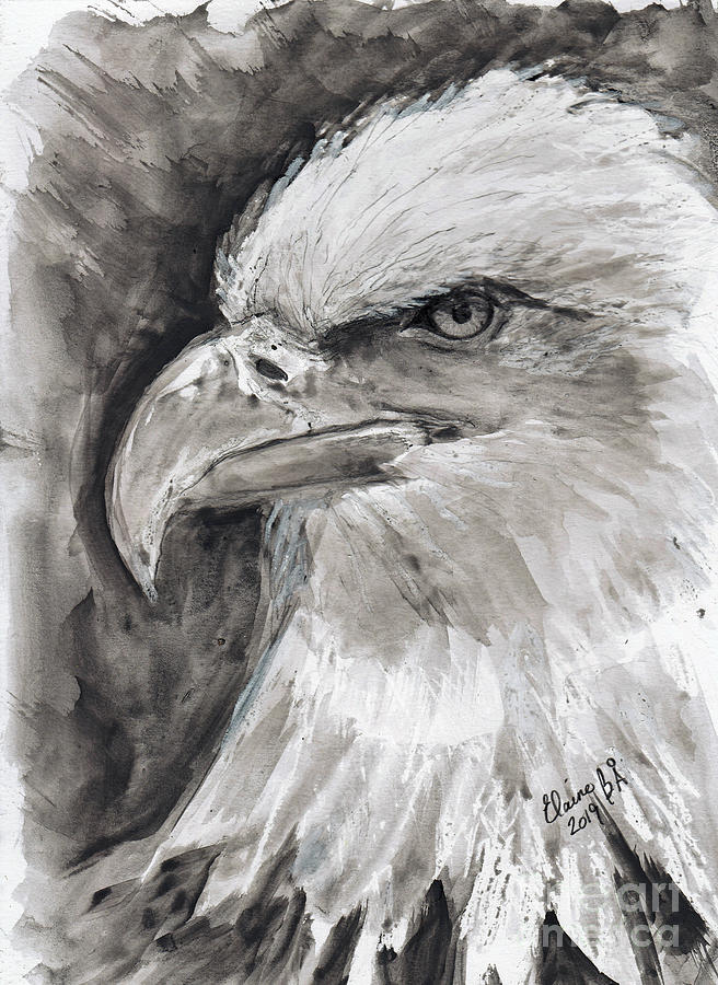 Bald Eagle Painting by Elaine Berger