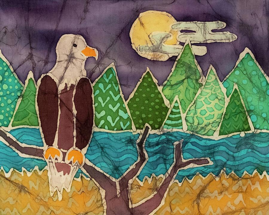 Bald Eagle Tapestry - Textile - Bald Eagle Under A Big Sky by Dena De Kryger