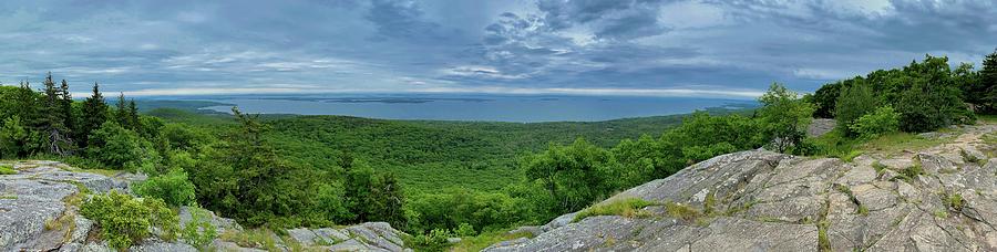 Maine Photograph - Bald Rock Panorama by Jonathan Sabin Maine Photograph - Bald Rock Panorama by Jonathan Sabin