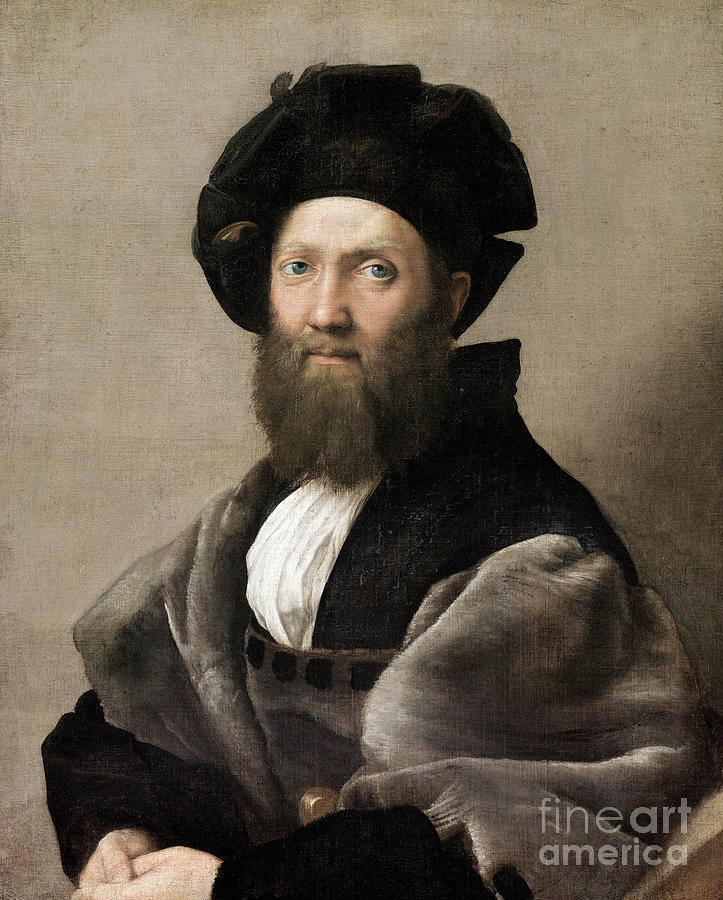 Baldassare Castiglione Painting by Raphael