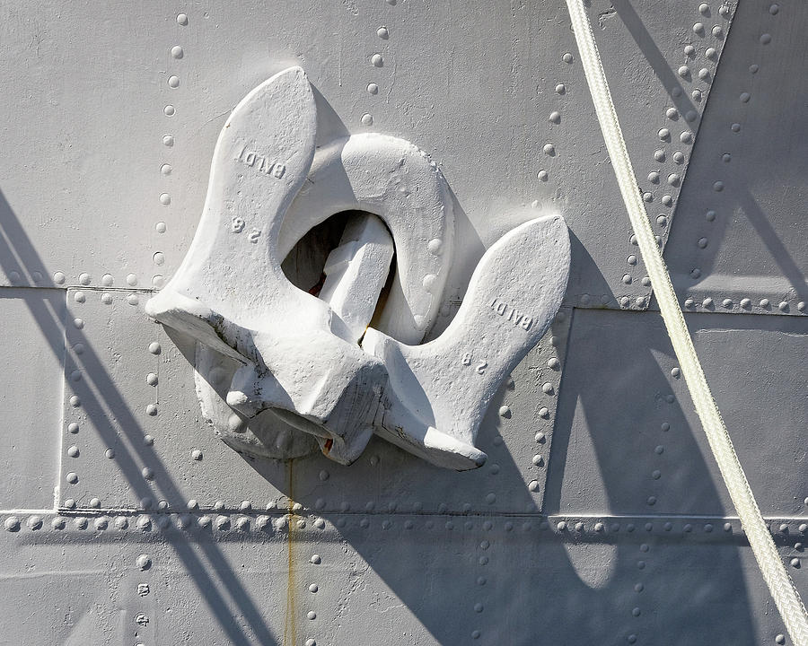 Baldt Is Beautiful -- Anchor on the Corvette HMCS Sackville in Halifax, Nova Scotia Photograph by Darin Volpe